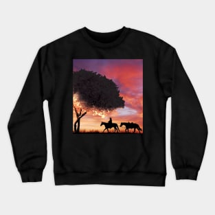 Sakura Cowboy Crewneck Sweatshirt